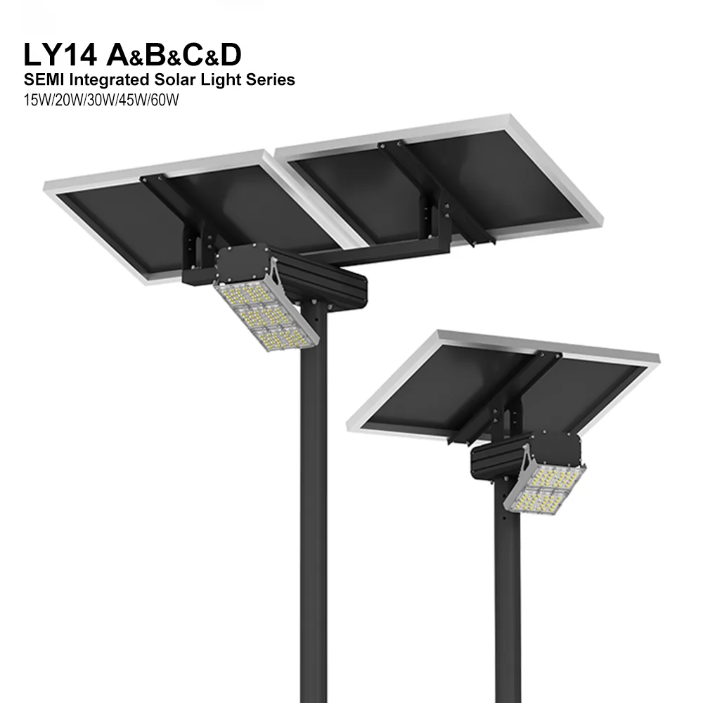 15w 20w 30w 45w 60w Outdoor Led Solar Street Light