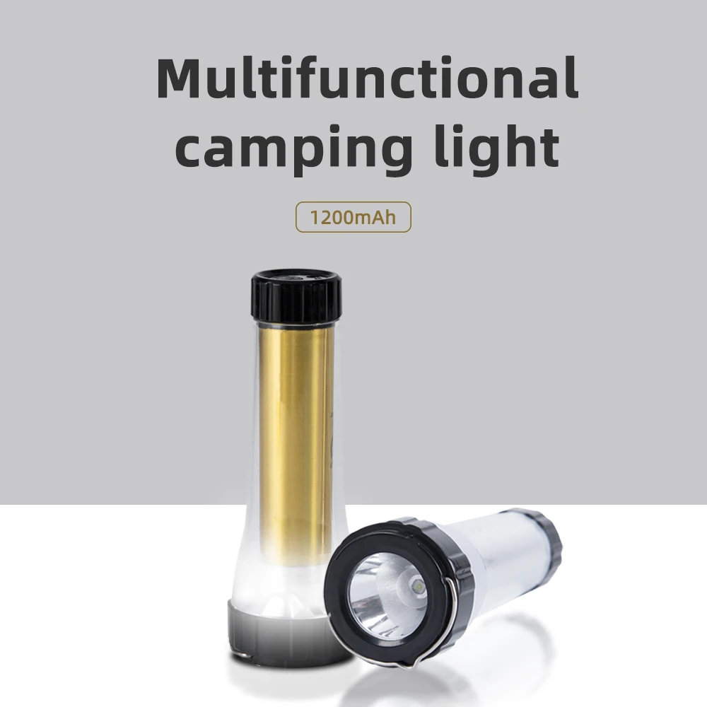 Multifunctional Rechargeable LED Camping Light Flashlight USB Charging